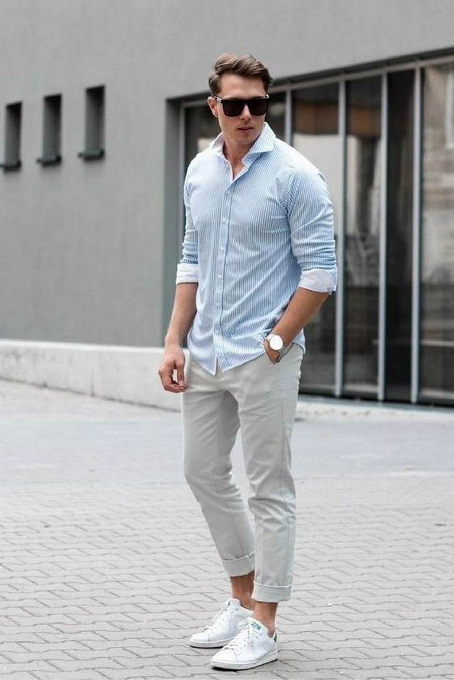 Светлые мужские джинсы с чем носить фото