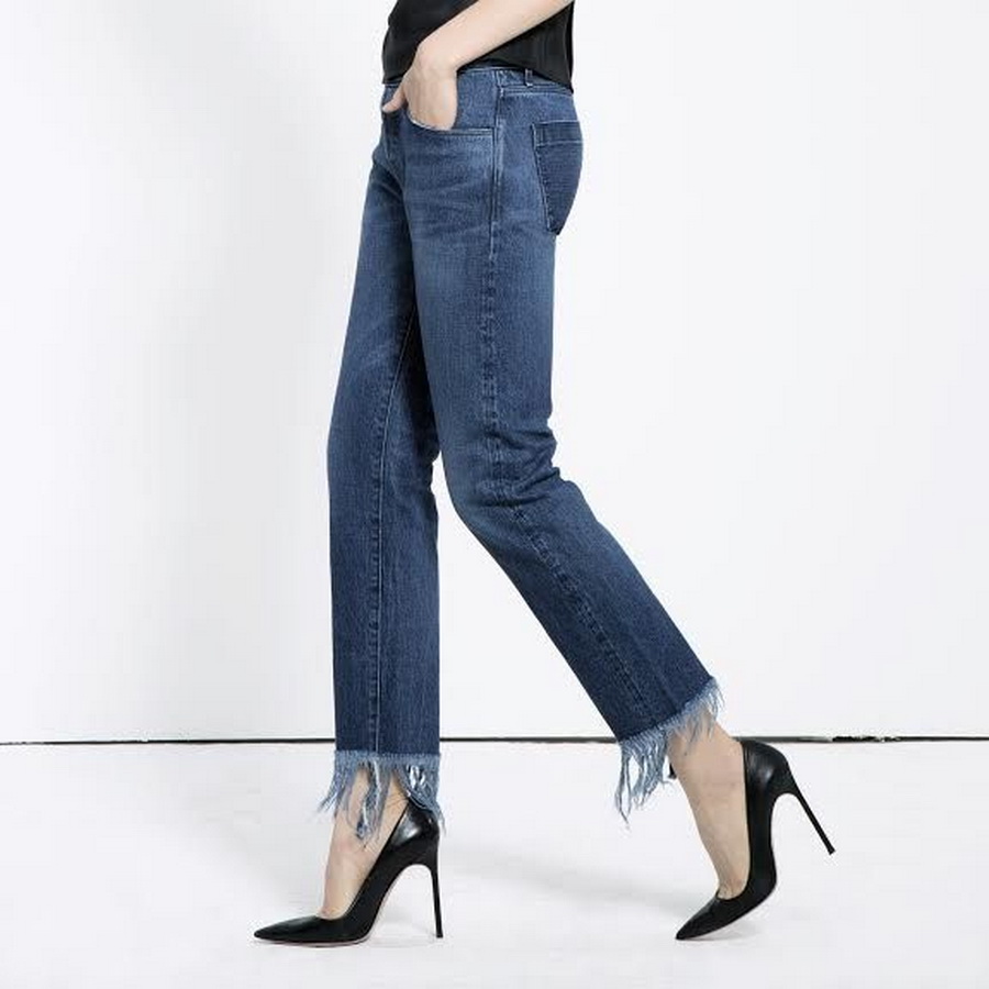 Как обрезать джинсы внизу по модному в домашних условиях с бахромой