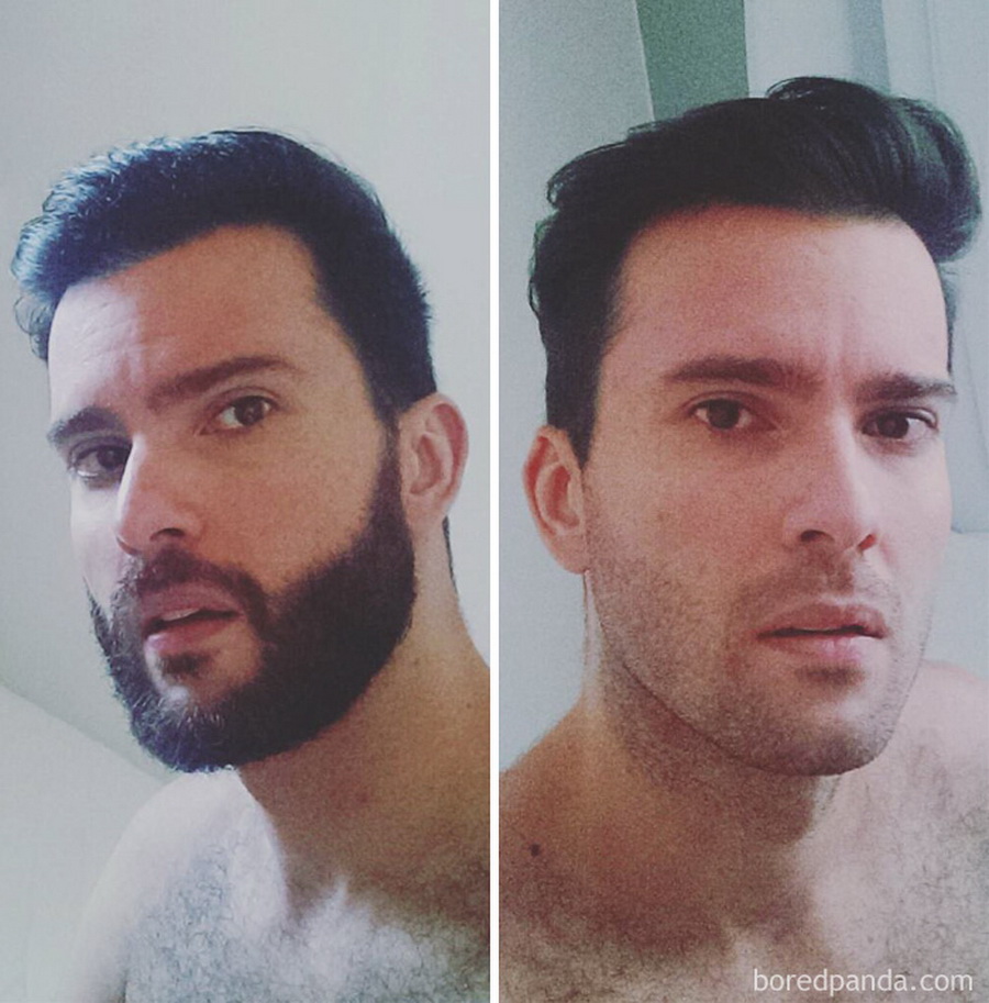После бритья бороды. Мужчина без бороды. Мужчины с бородой и без до и после. До и после бритья. Мужчина до и после бритья.
