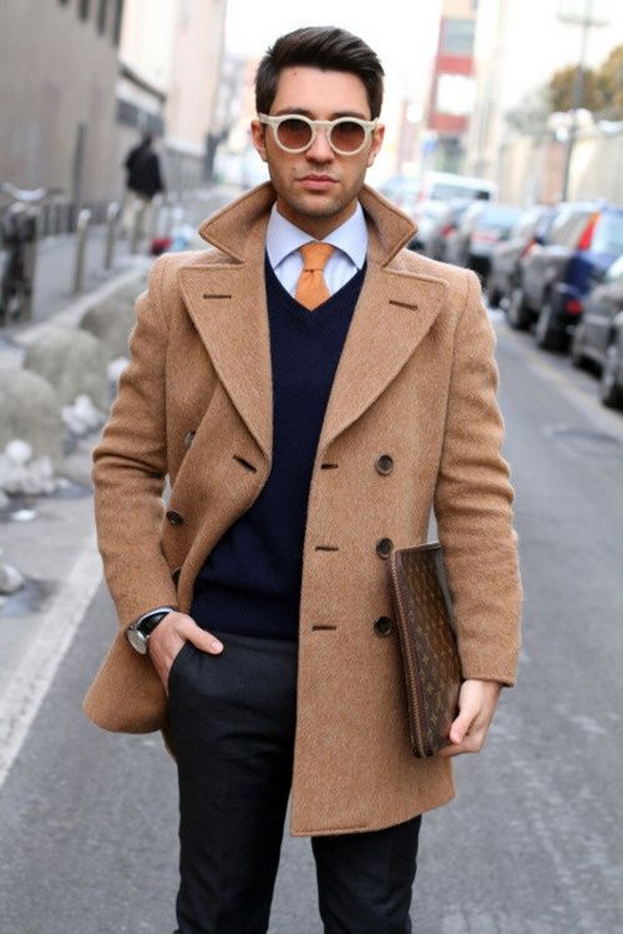 Мужская мода пальто
